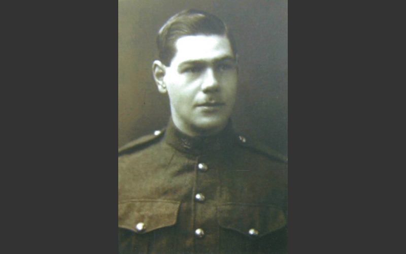 Errol Shand wearing his First World War uniform